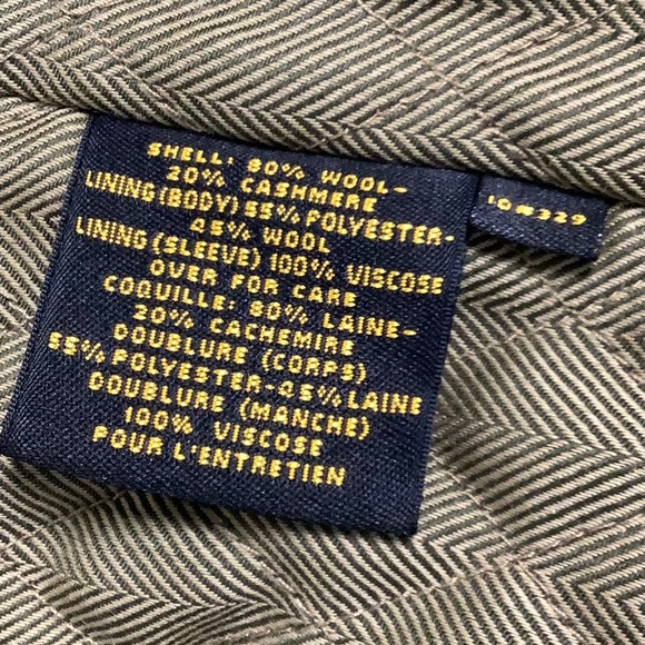 Cole Haan Country Hooded Cashmere Wool blend Black Coat men size Medium EUC - Picture 9 of 16